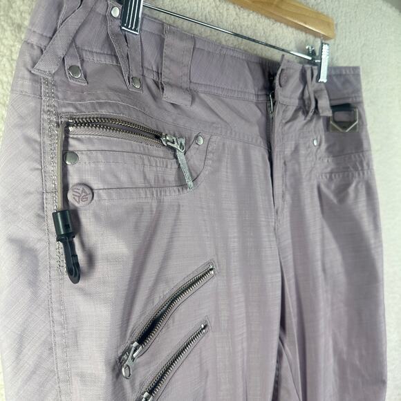 Oakley Women's Purple Gretchen Bleiler Insulated Snowboard Pants Size M - Picture 14 of 15